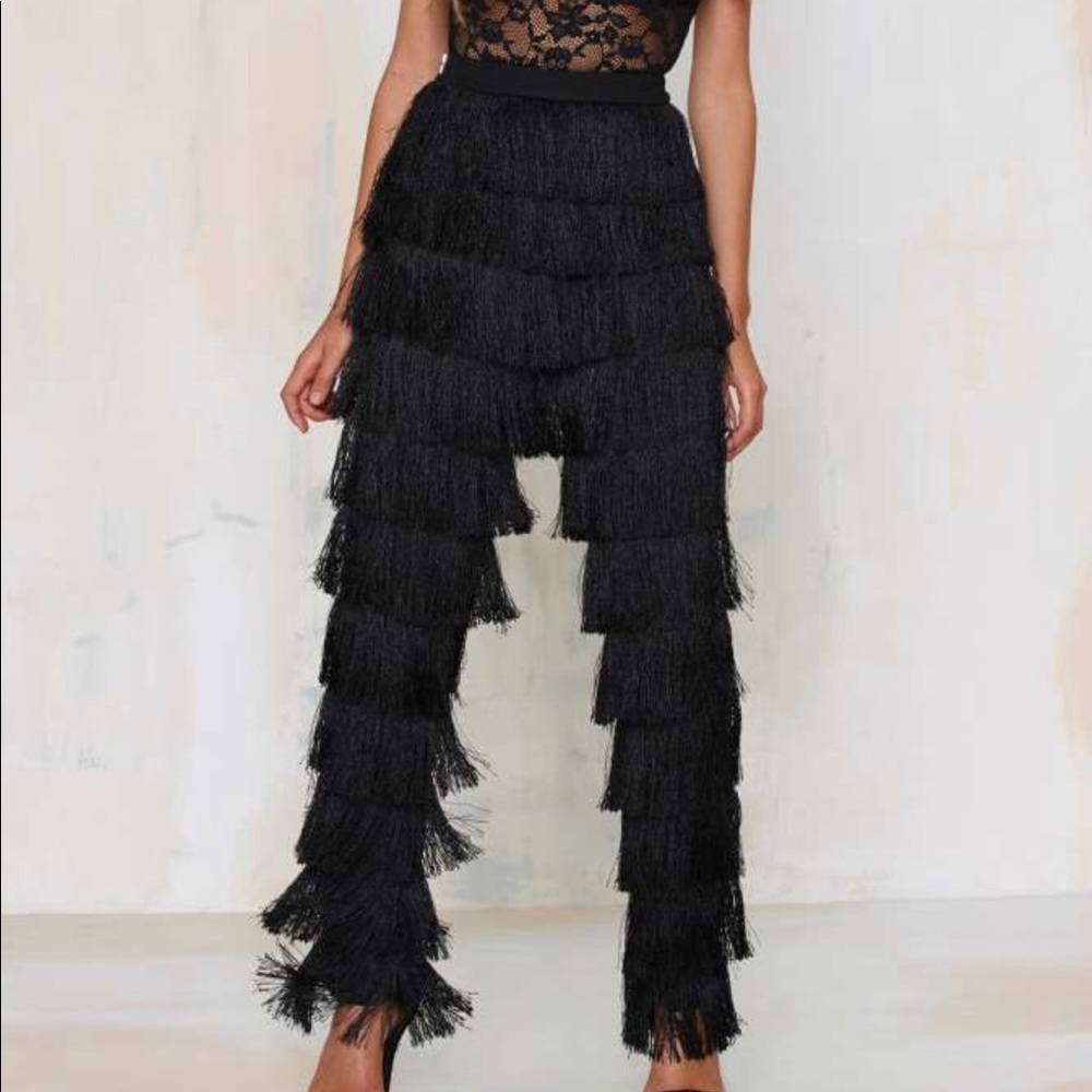 Lavish Alice by Lindsay Lohan fringe pants